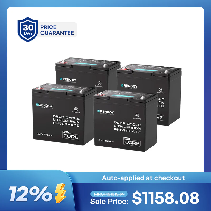 Renogy 12V 100Ah LiFePO4 Battery — Core Mini