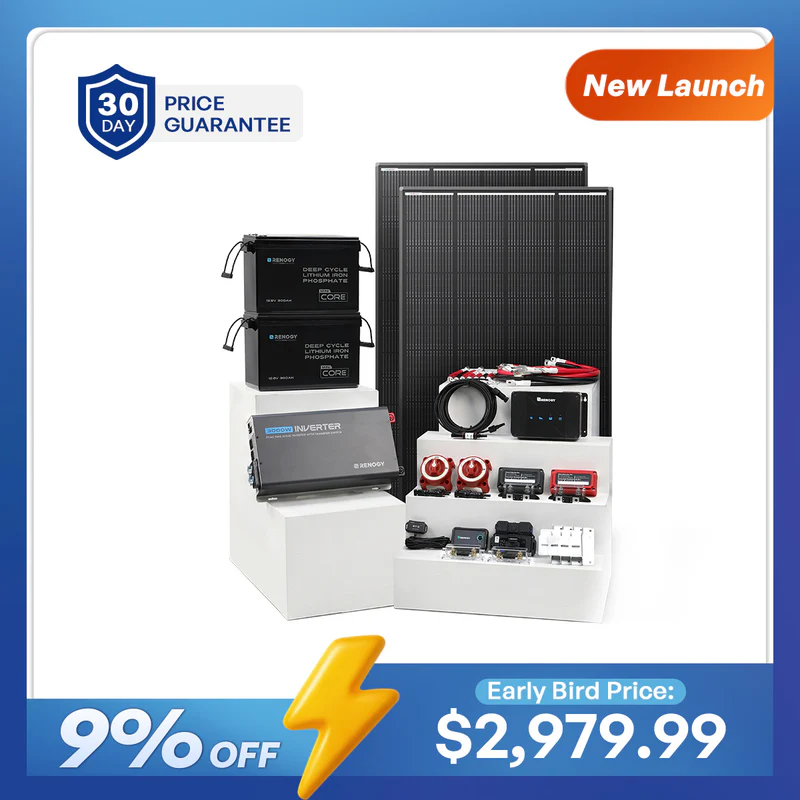 Renogy 7.68kWh Smart Home Battery Storage System